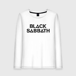 Лонгслив хлопковый женский Black Sabbath, цвет: белый