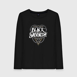 Лонгслив хлопковый женский Black Sabbath, цвет: черный