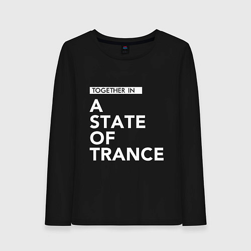 Женский лонгслив Together in A State of Trance / Черный – фото 1