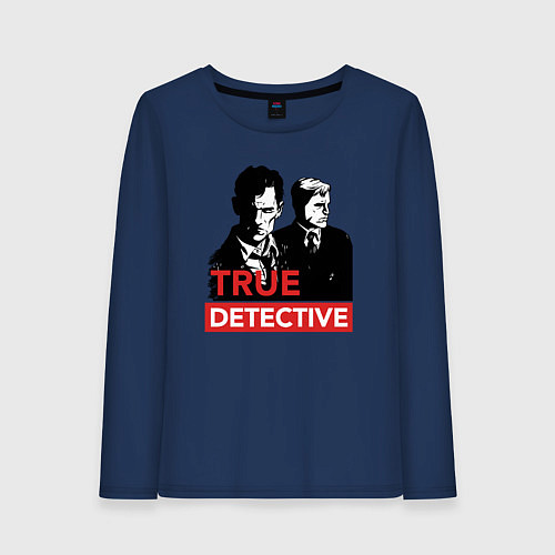 Женский лонгслив True Detective / Тёмно-синий – фото 1