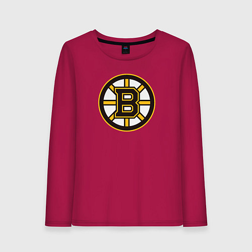 Женский лонгслив Boston Bruins / Маджента – фото 1