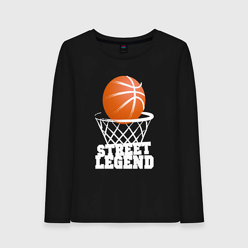 Женский лонгслив Баскетбол / Черный – фото 1