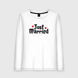 Женский лонгслив Just Married - Молодожены