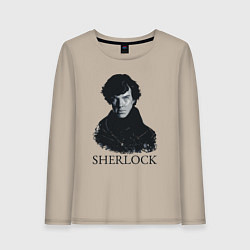 Лонгслив хлопковый женский Sherlock Art, цвет: миндальный