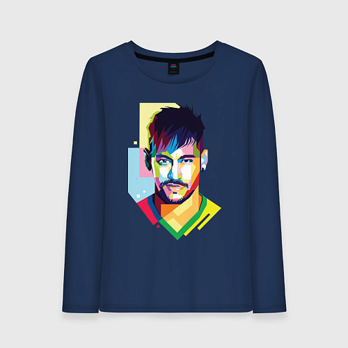 Женский лонгслив Neymar: fun-art / Тёмно-синий – фото 1