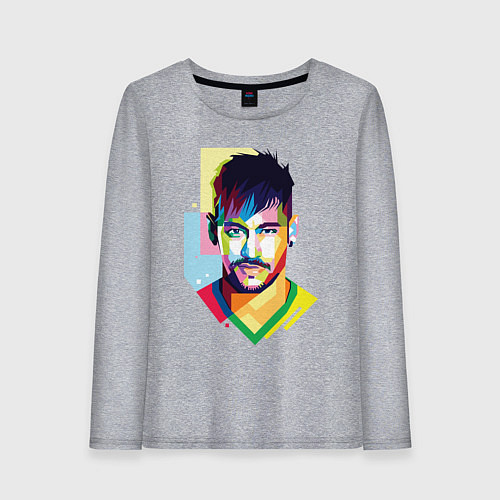 Женский лонгслив Neymar: fun-art / Меланж – фото 1