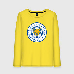 Лонгслив хлопковый женский Leicester City FC, цвет: желтый