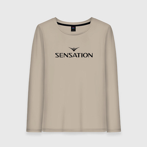 Женский лонгслив Sensation / Миндальный – фото 1