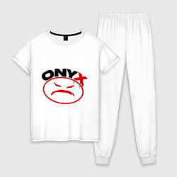 Пижама хлопковая женская Onyx, цвет: белый