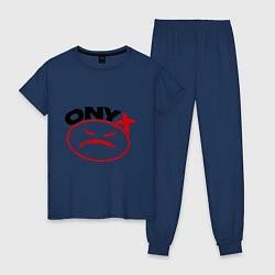 Пижама хлопковая женская Onyx, цвет: тёмно-синий
