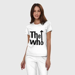 Пижама хлопковая женская The Who, цвет: белый — фото 2