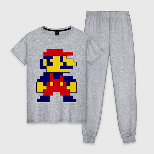 Женская пижама Pixel Mario / Меланж – фото 1