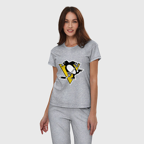 Женская пижама Pittsburgh Penguins / Меланж – фото 3