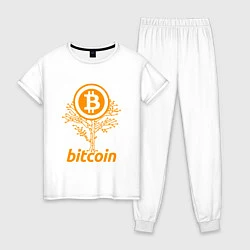 Женская пижама Bitcoin Tree