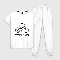 Женская пижама I love cycling