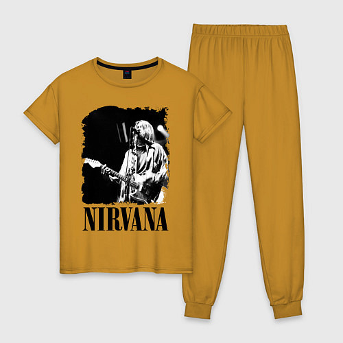 Женская пижама Black Nirvana / Горчичный – фото 1