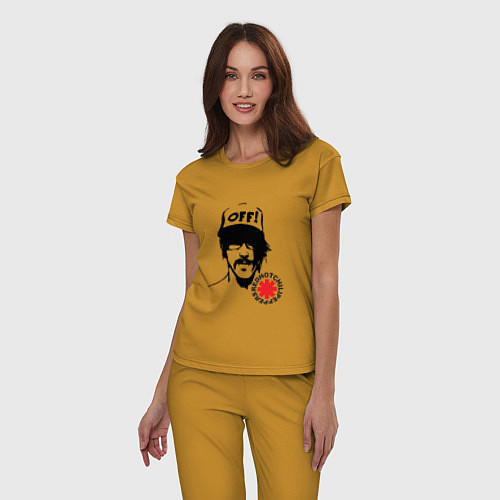 Женская пижама Red Hot Chili Peppers: Off / Горчичный – фото 3