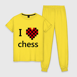 Женская пижама I love chess