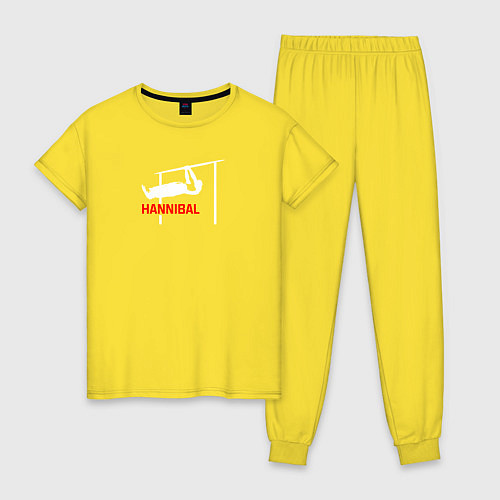 Женская пижама Hannibal For King Workout / Желтый – фото 1