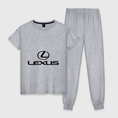 Женская пижама Lexus logo / Меланж – фото 1
