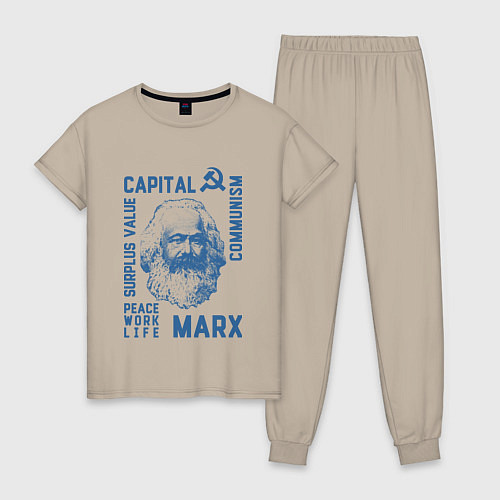 Женская пижама Marx: Capital / Миндальный – фото 1