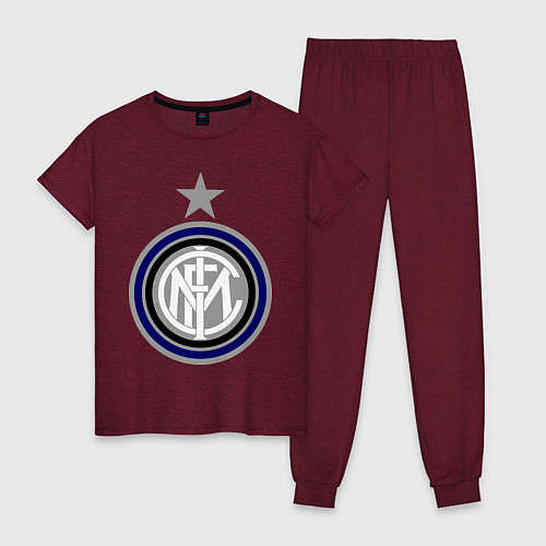 Женская пижама Inter FC / Меланж-бордовый – фото 1