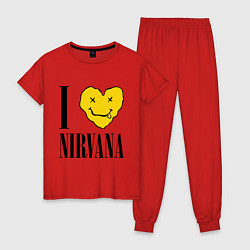 Женская пижама I love Nirvana