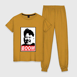 Пижама хлопковая женская BOOM: Kim Chen Eun, цвет: горчичный