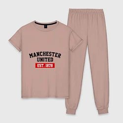 Женская пижама FC Manchester United Est. 1878
