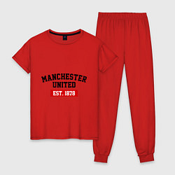 Женская пижама FC Manchester United Est. 1878