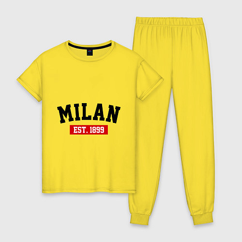 Женская пижама FC Milan Est. 1899 / Желтый – фото 1