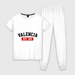 Женская пижама FC Valencia Est. 1919