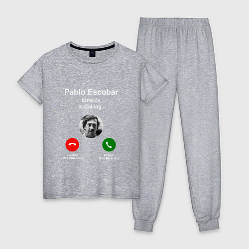 Женская пижама Escobar is calling / Меланж – фото 1