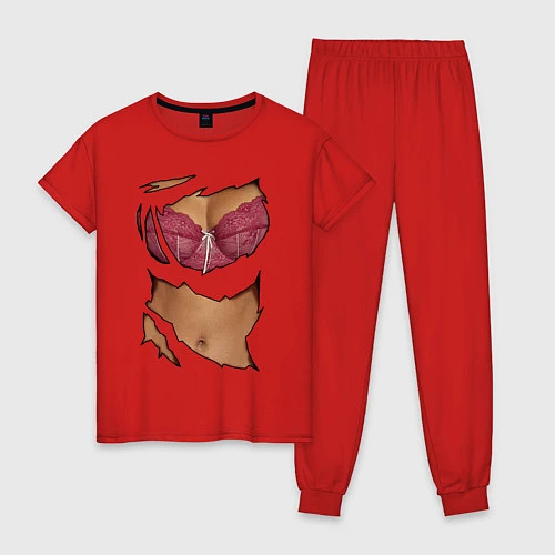Женская пижама Идеальный бюст / Красный – фото 1