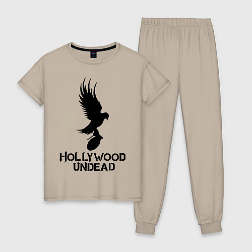Женская пижама Hollywood Undead / Миндальный – фото 1