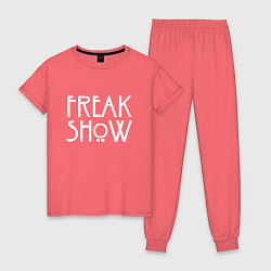 Пижама хлопковая женская FREAK SHOW, цвет: коралловый