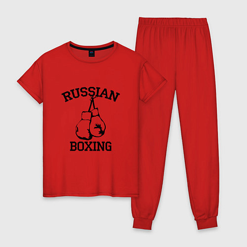 Женская пижама Russian Boxing / Красный – фото 1