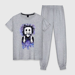 Пижама хлопковая женская Marshmello: Space Boy, цвет: меланж