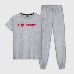 Женская пижама I love Derry