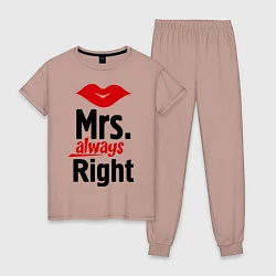 Женская пижама Mrs. always right