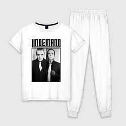 Пижама хлопковая женская Lindemann, цвет: белый
