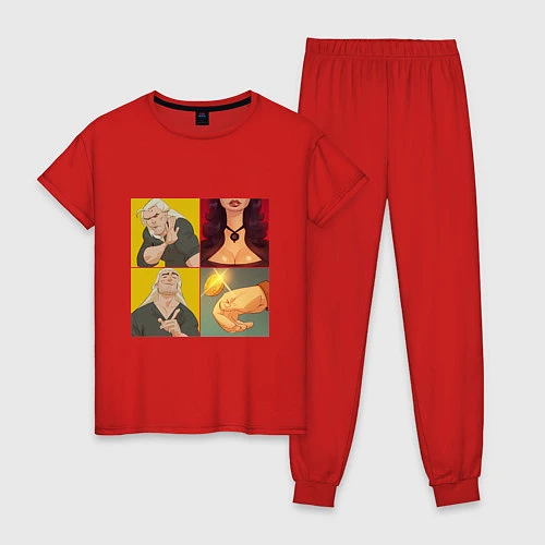 Женская пижама Выбор Ведьмака / Красный – фото 1