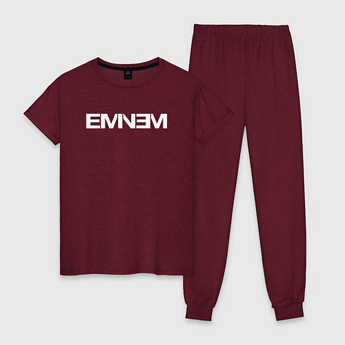 Женская пижама EMINEM / Меланж-бордовый – фото 1