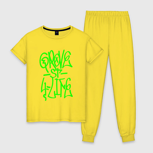 Женская пижама GROVE STREET 4 LIFE / Желтый – фото 1