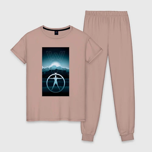 Женская пижама Westworld / Пыльно-розовый – фото 1