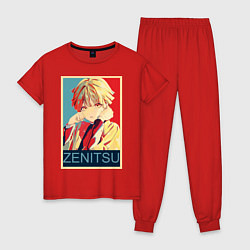 Пижама хлопковая женская Зеницу Агацума, цвет: красный