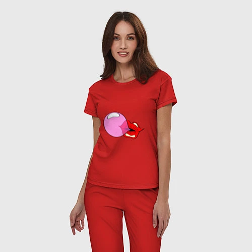 Женская пижама Пузырь / Красный – фото 3
