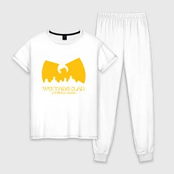 Пижама хлопковая женская Wu-Tang Clan, цвет: белый