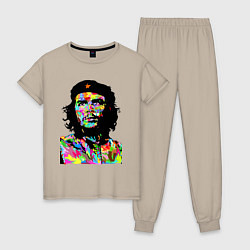 Пижама хлопковая женская Che, цвет: миндальный