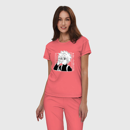 Женская пижама Killua Hunter x Hunter Киллуа / Коралловый – фото 3